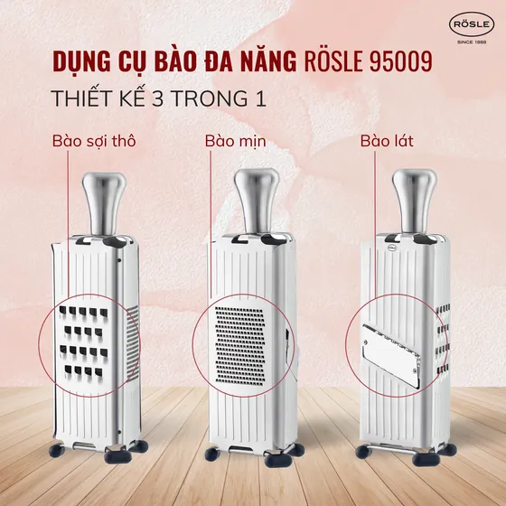 Rösle: dụng cụ bào đa năng 95009